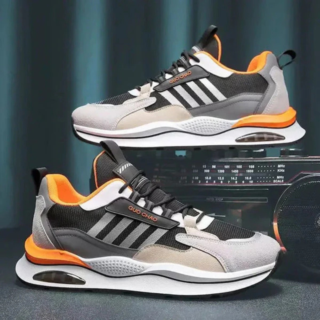 Men's Color Block Chunky Sneakers Retro Runner Dad Shoe