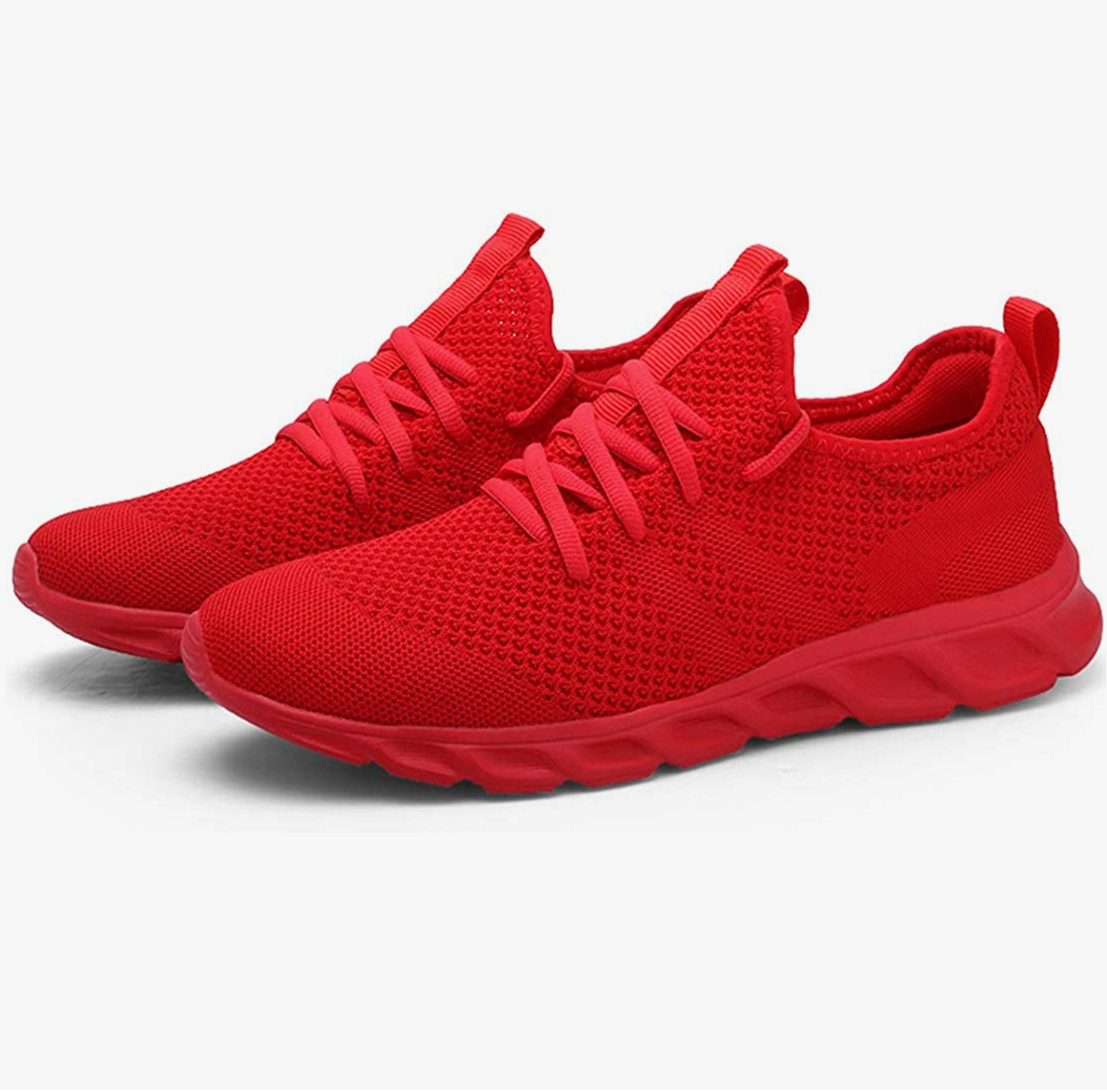 Women's Knit Lace-Up Running Sneakers
